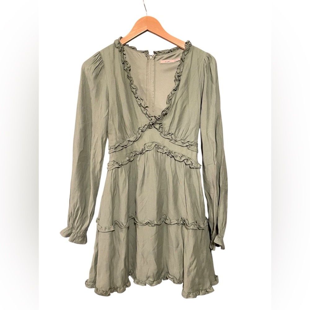 Mi Ami Olive Long Sleeve Dress - Picture 2 of 3